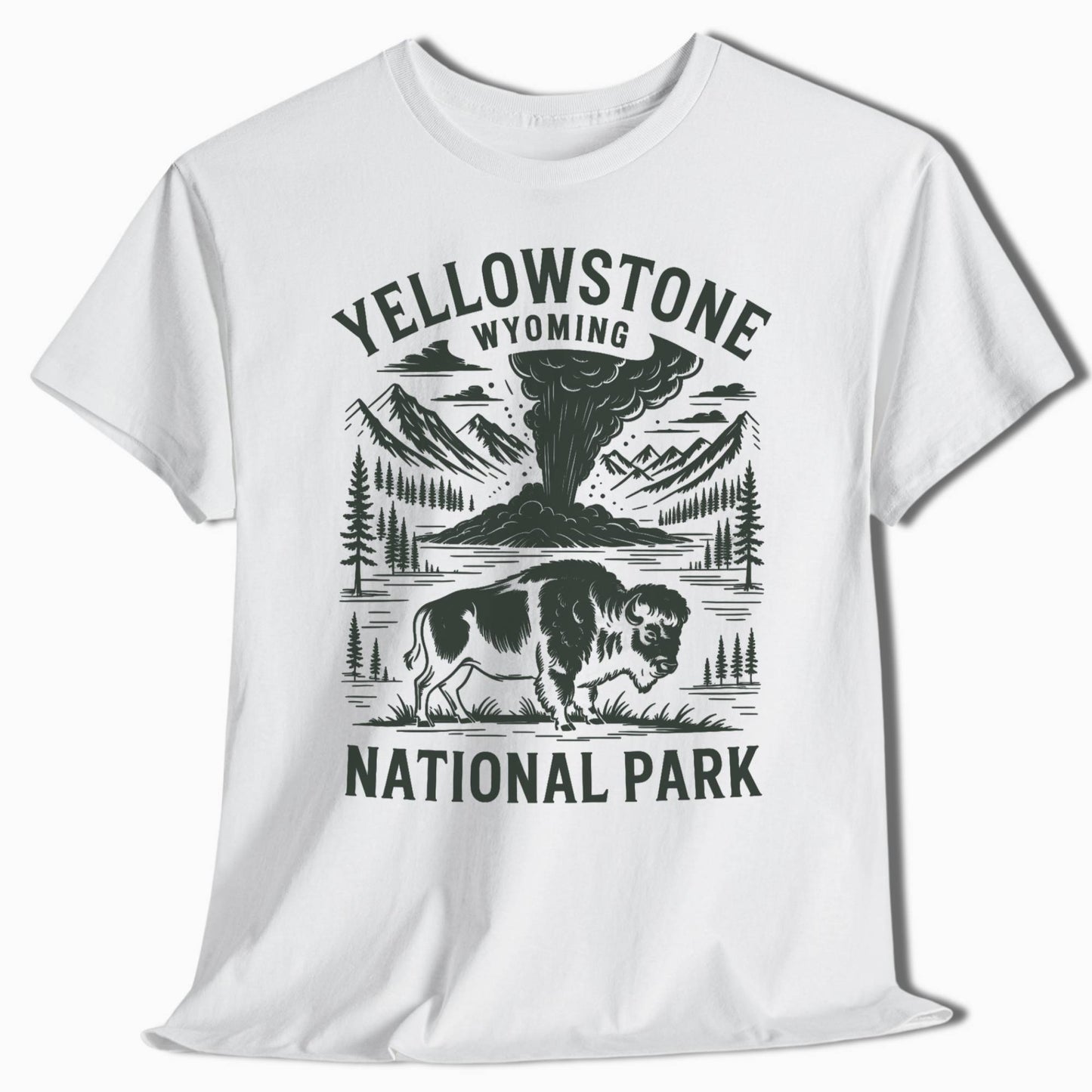 Yellowstone Hiking T-Shirt - Perfect for Hiking Trips - t280a25