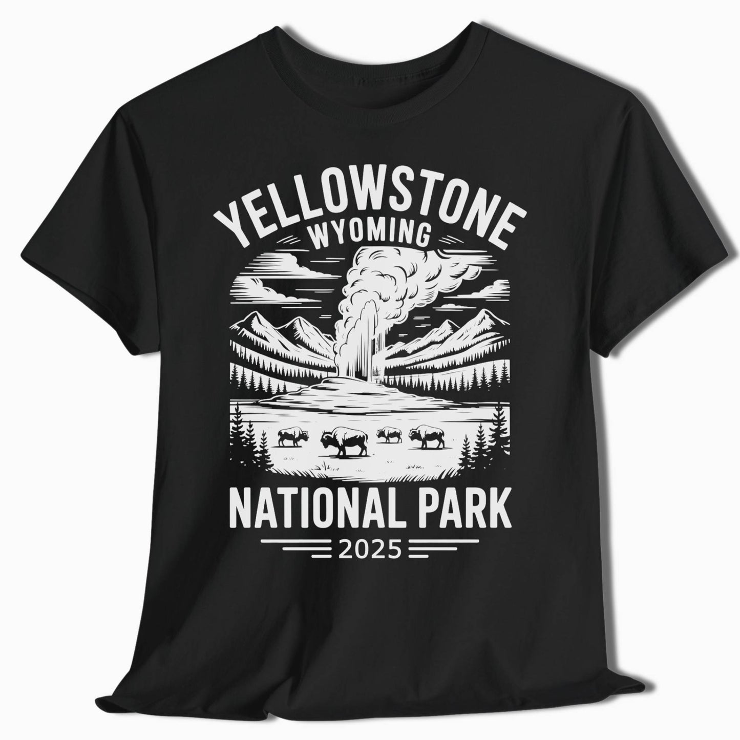 Yellowstone National Park Personalized Hiking Shirt - t281a25