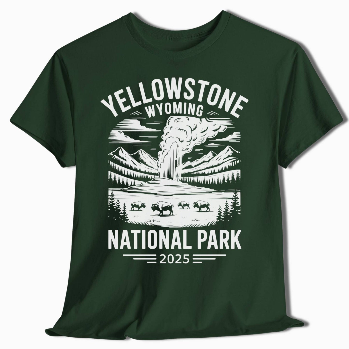 Yellowstone National Park Personalized Hiking Shirt - t281a25