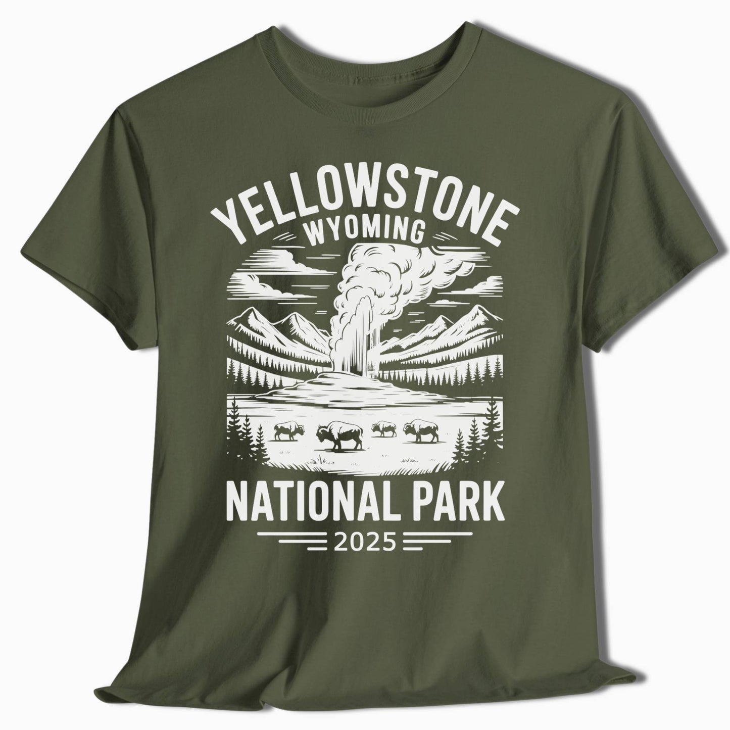 Yellowstone National Park Personalized Hiking Shirt - t281a25