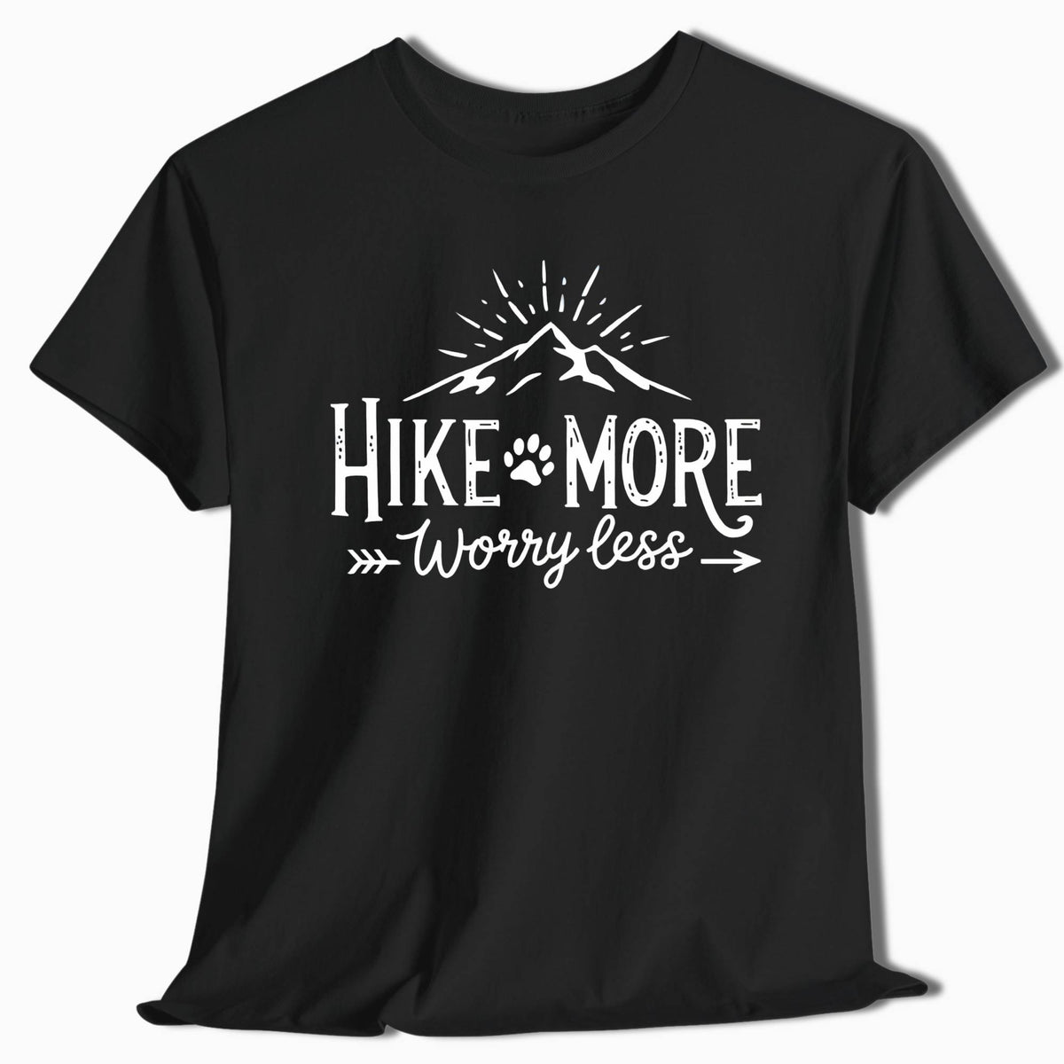 Hiking T-Shirt - Hike More Worry Less - t4a25