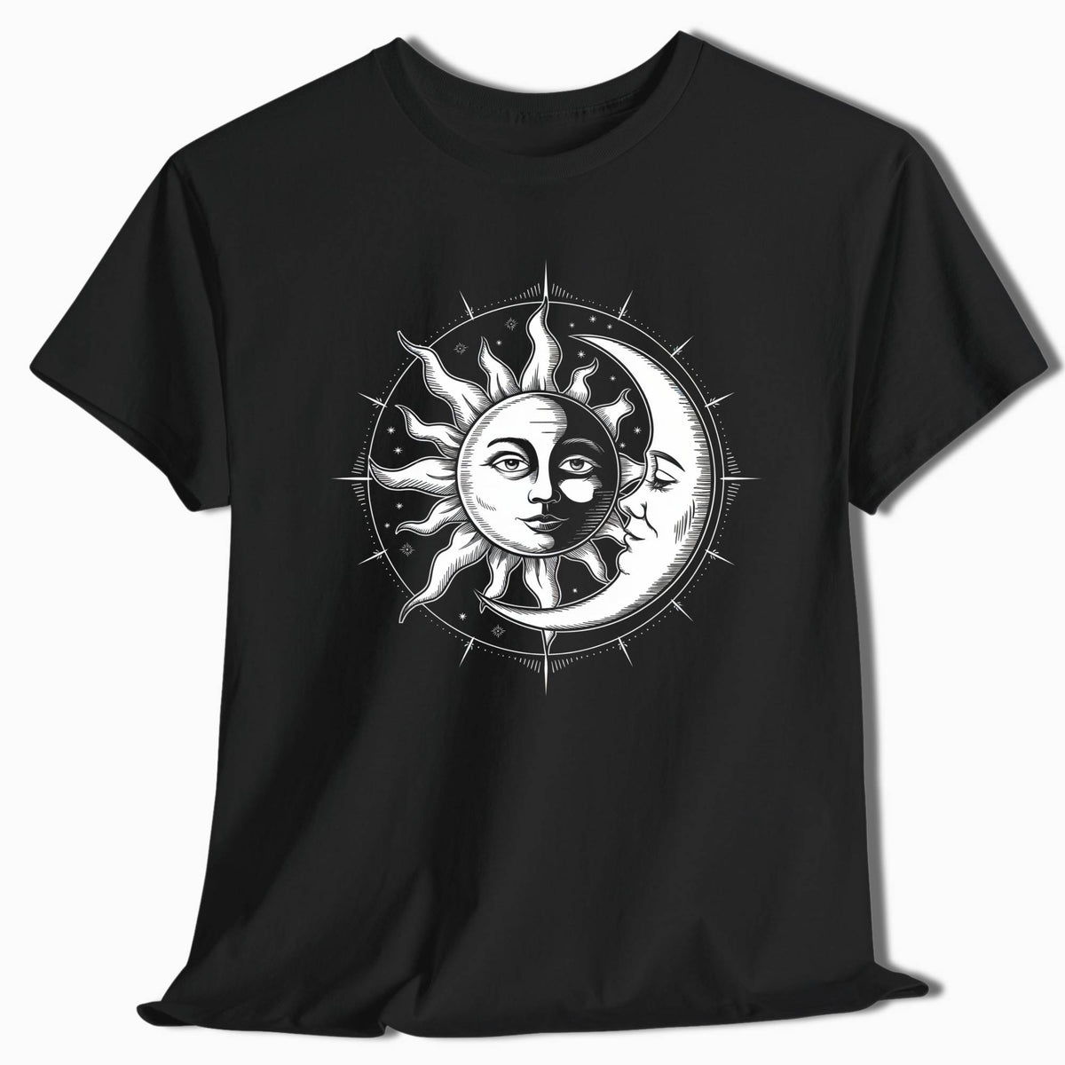 Celestial T-Shirt Sun and Moon - t63a25
