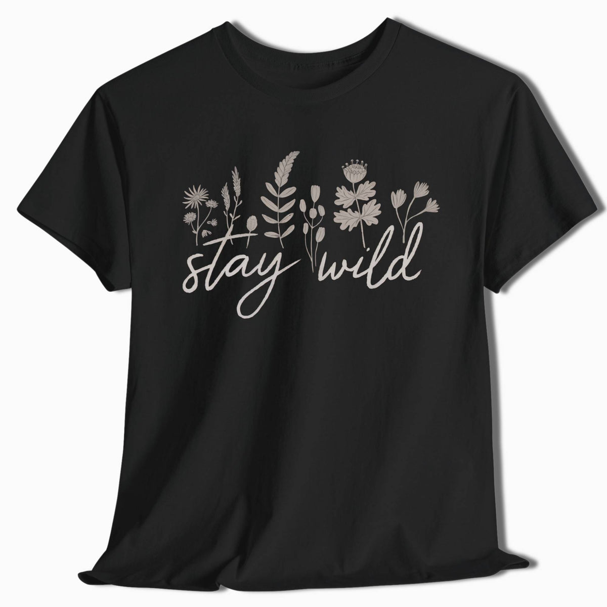 Floral T-Shirt Stay Wild - t87a25