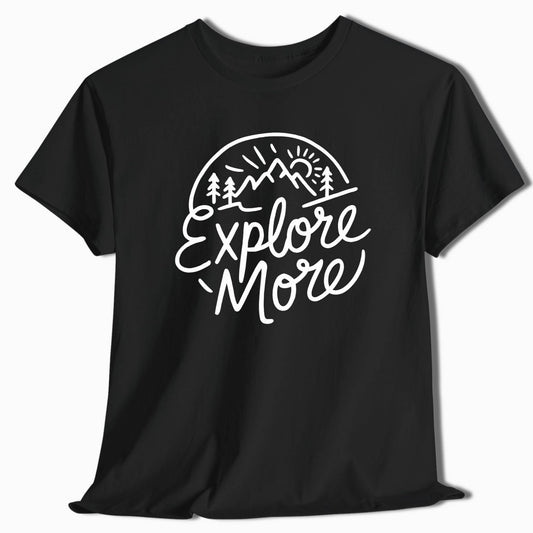 Adventure T-Shirt Explore More Mountain - t90a25