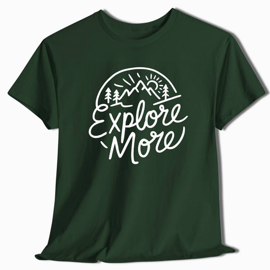 Adventure T-Shirt Explore More Mountain - t90a25