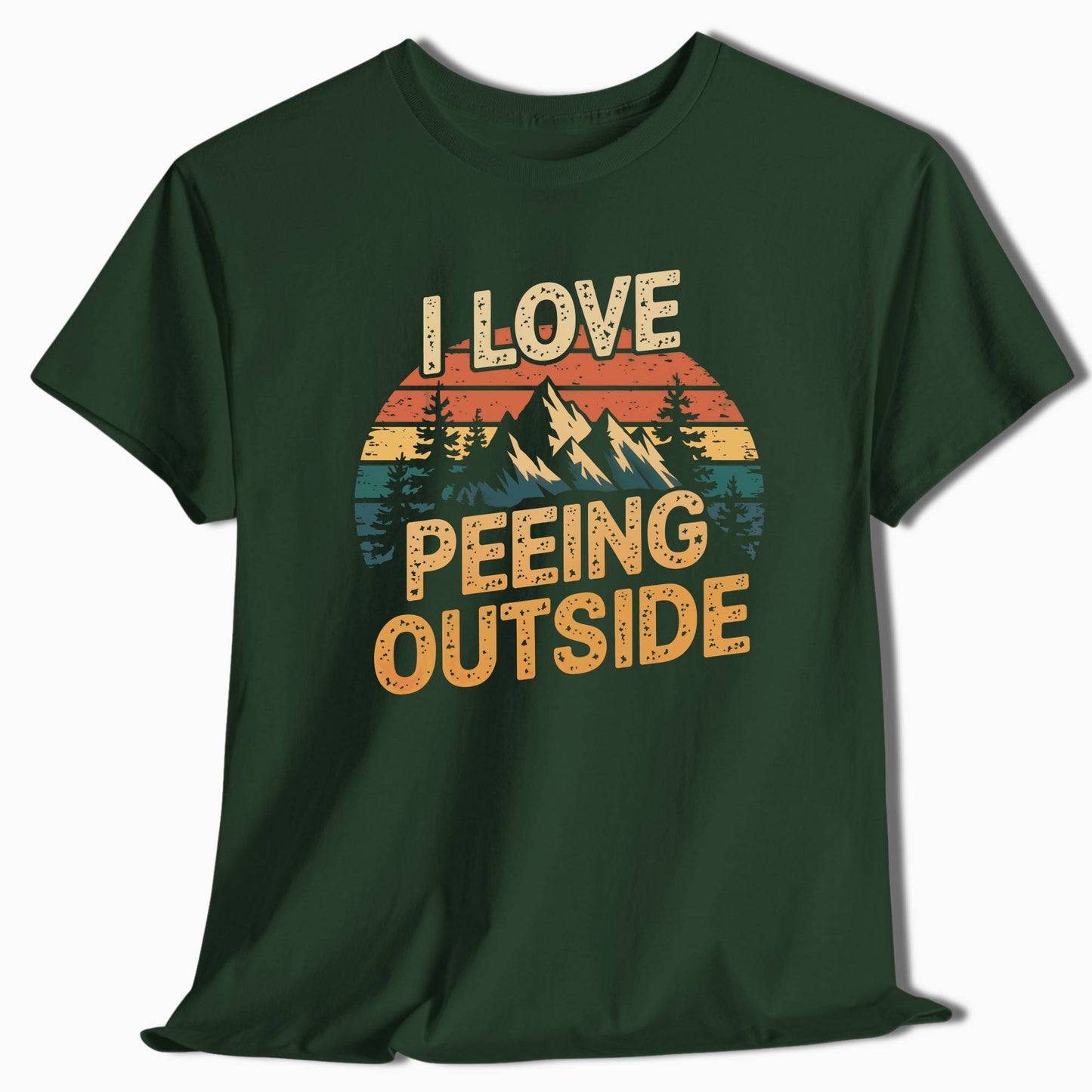 Hiking T-Shirt I Love Peeing Outside - t93a25