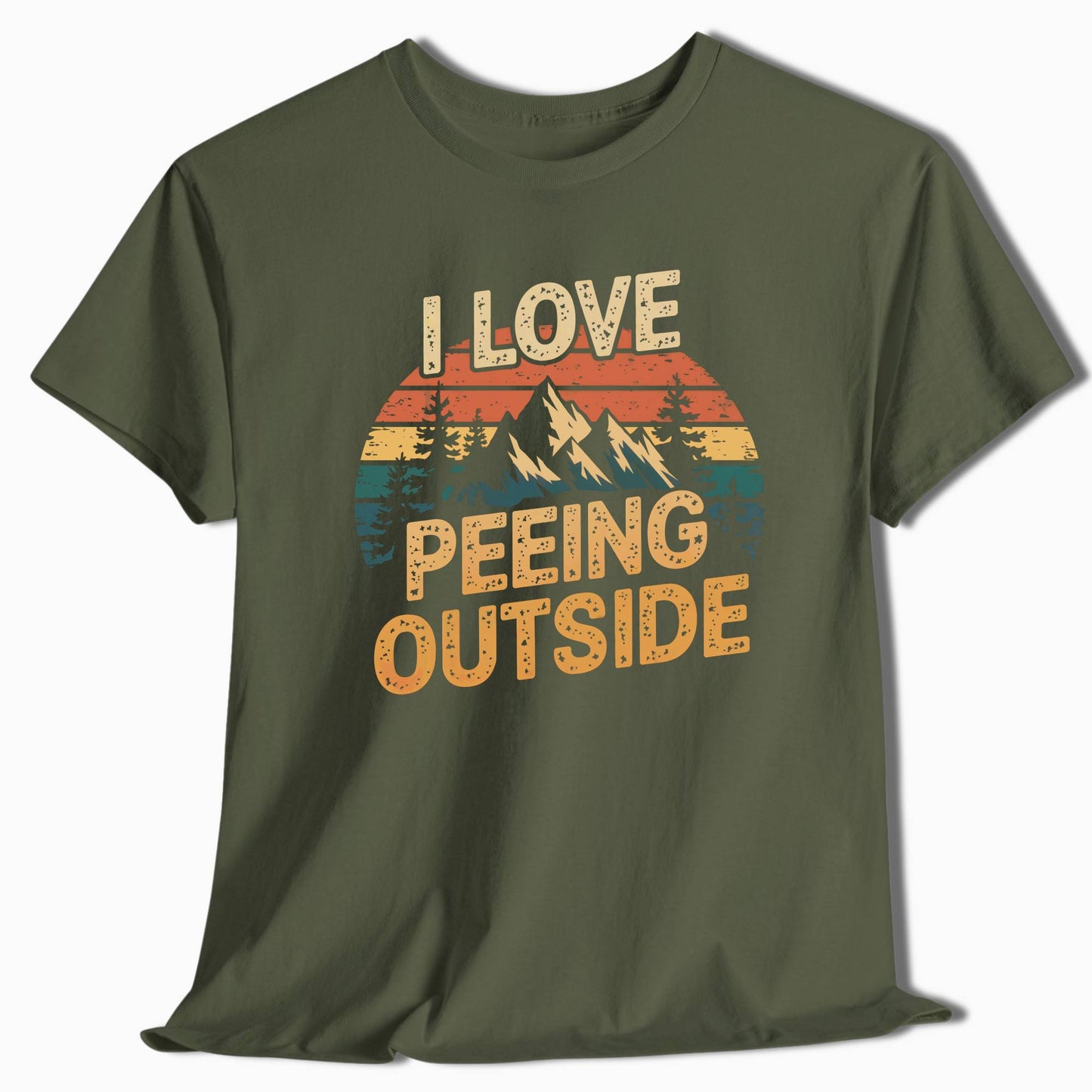 Hiking T-Shirt I Love Peeing Outside - t93a25