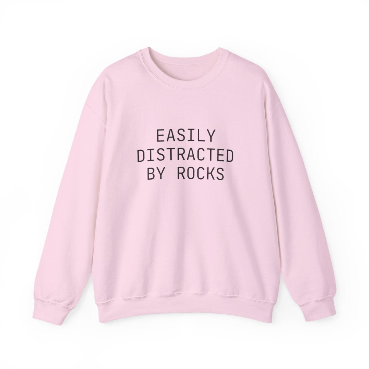 Easily Distracted By Rocks Funny Hiking Sweatshirt - t421a25