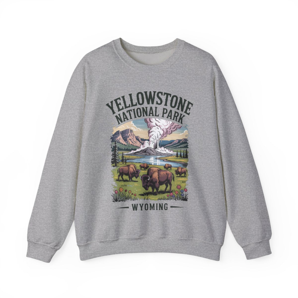Yellowstone National Park Hiking Sweatshirt - t282a25