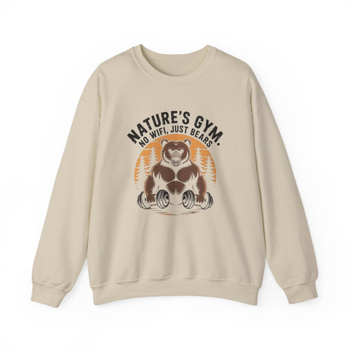 Nature’s Gym No WiFi Just Bears Sweatshirt - t173a25