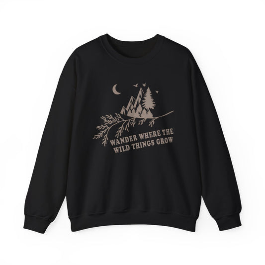 Wander Where the Wild Things Grow Hiking Sweatshirt - t83a25