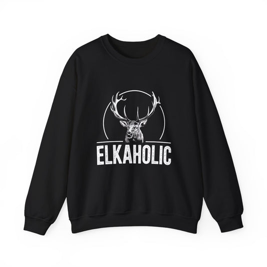 ElkAholic Funny Elk Hunter Sweater - t17a25