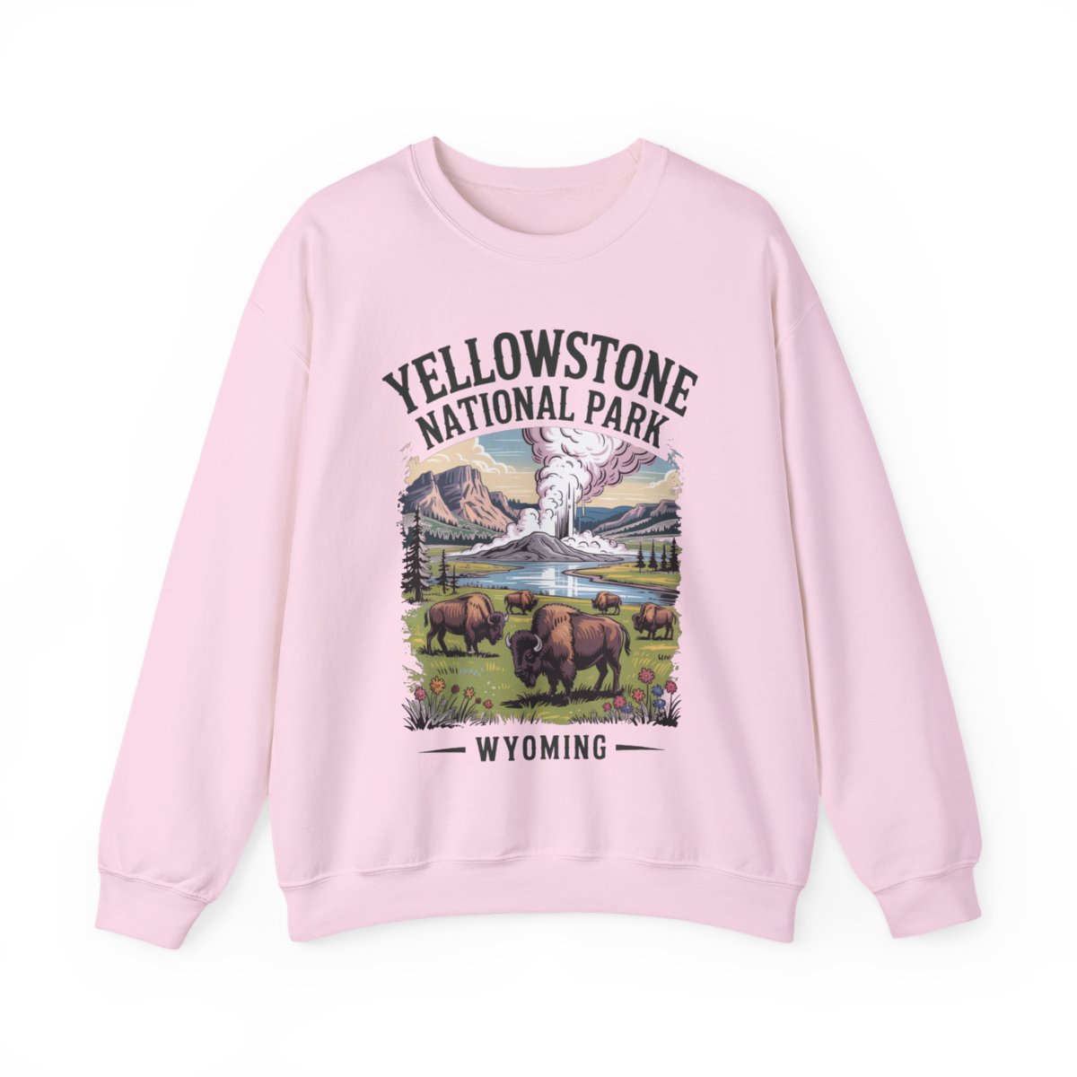 Yellowstone National Park Hiking Sweatshirt - t282a25