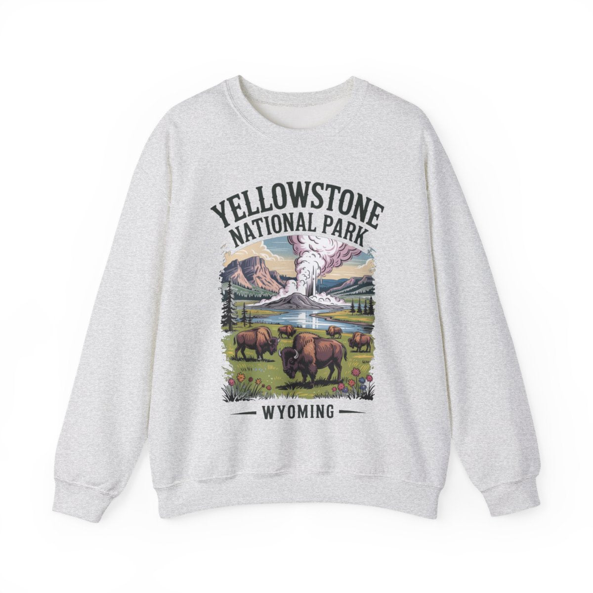 Yellowstone National Park Hiking Sweatshirt - t282a25