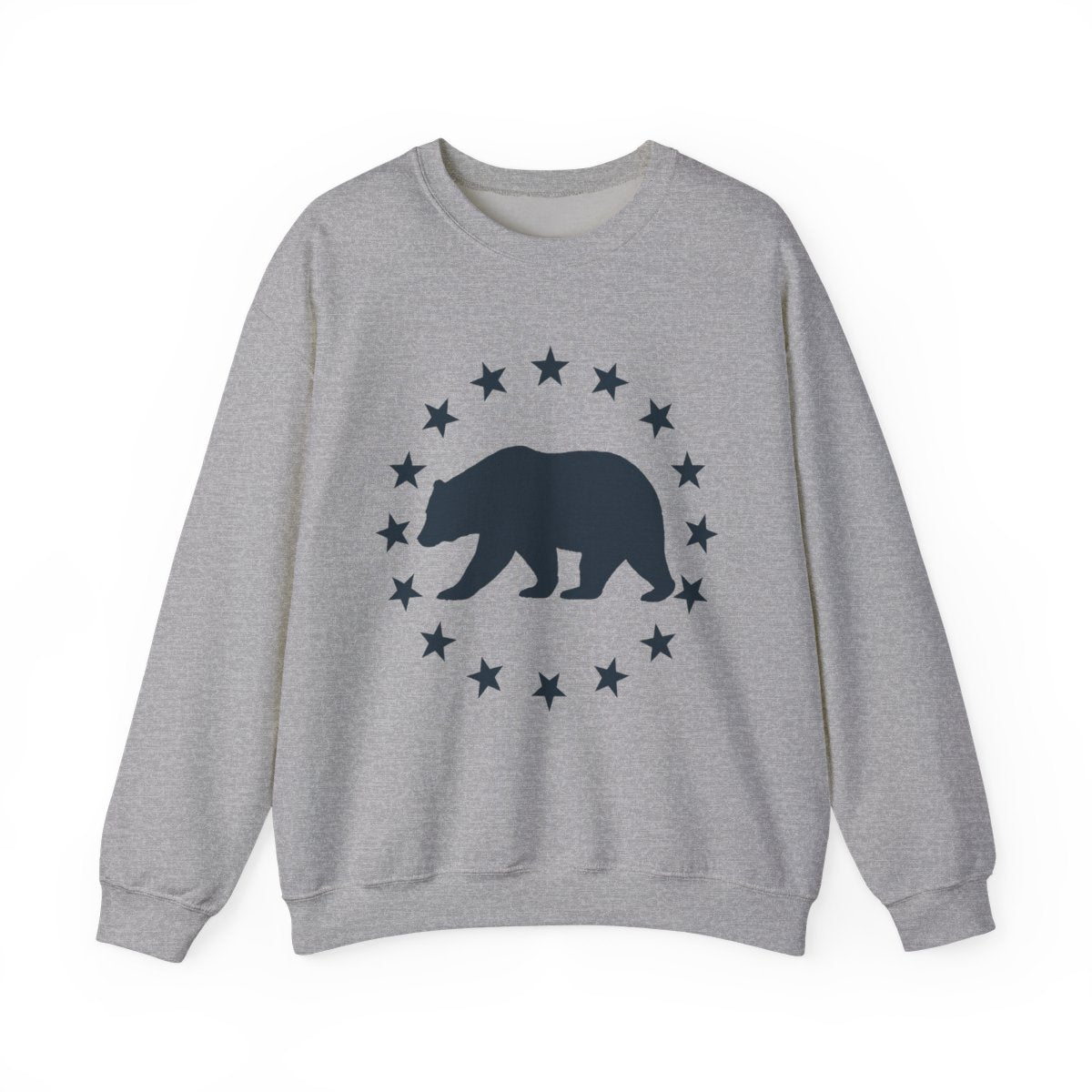 Bear and Stars Patriotic Sweatshirt for Outdoor Lovers - t427a25