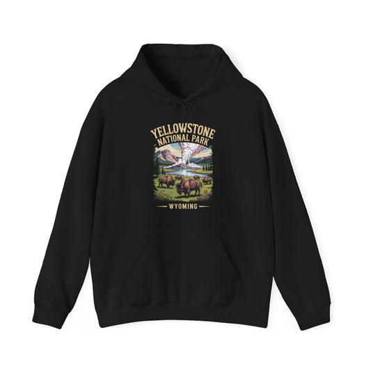 Yellowstone National Park Wyoming Hiking Hoodie - t282a25