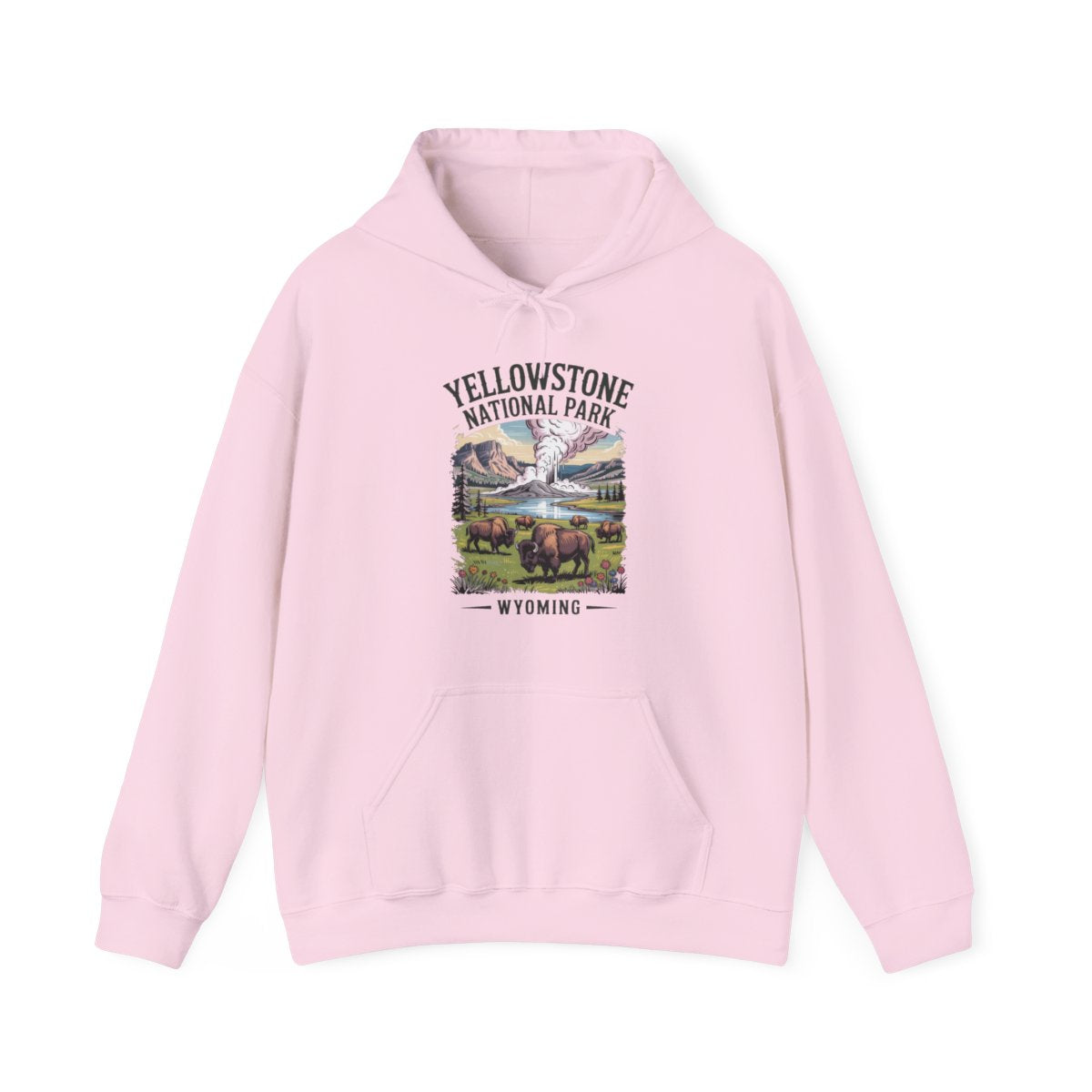 Yellowstone National Park Wyoming Hiking Hoodie - t282a25