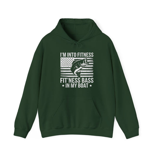 I’m Into Fitness Fit’ness Bass in My Boat Fishing Hoodie - t16a25