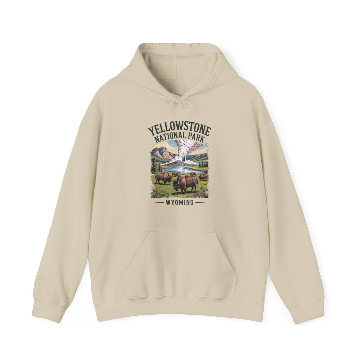 Yellowstone National Park Wyoming Hiking Hoodie - t282a25