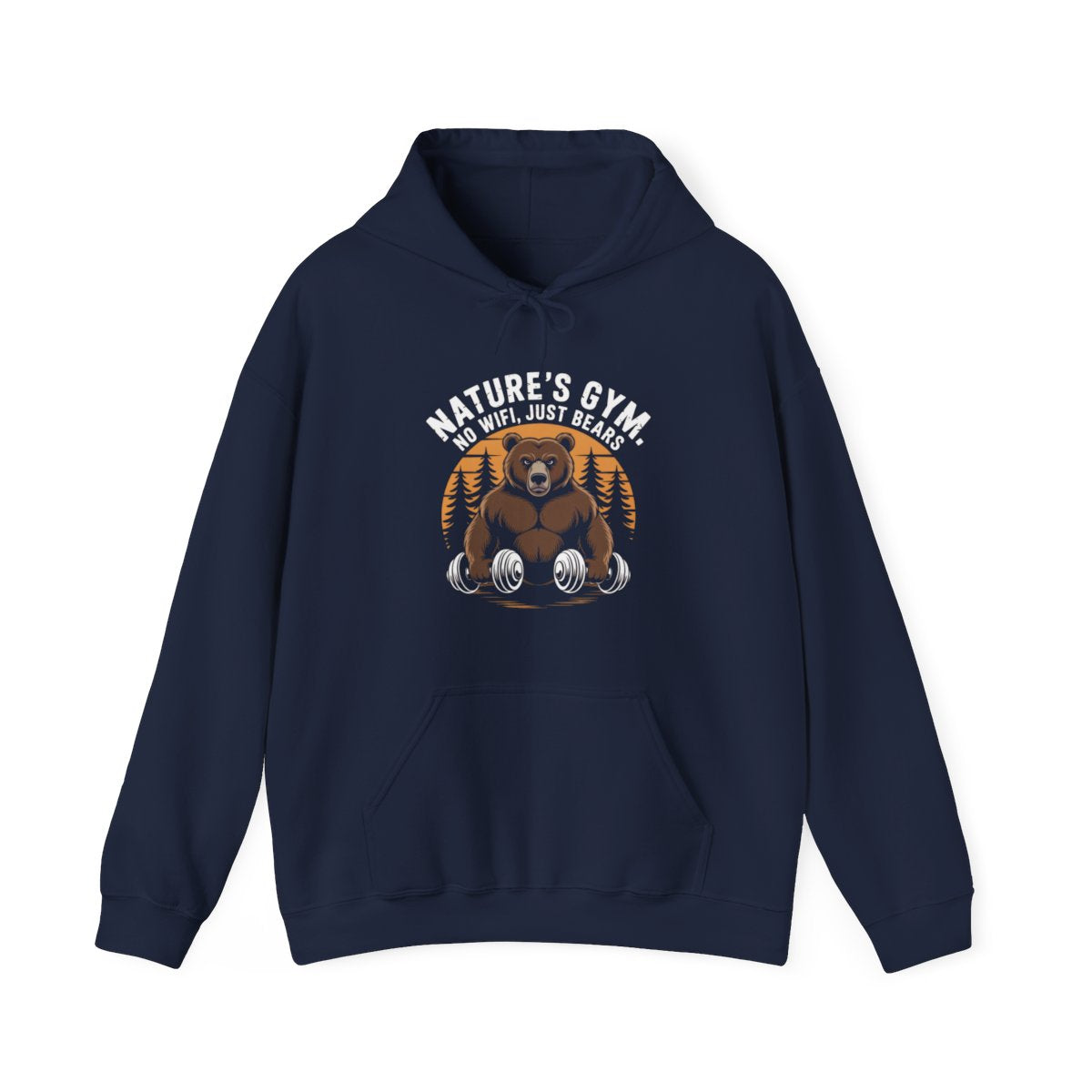 Nature’s Gym No WiFi Just Bears Hiking Hoodie - t173a25
