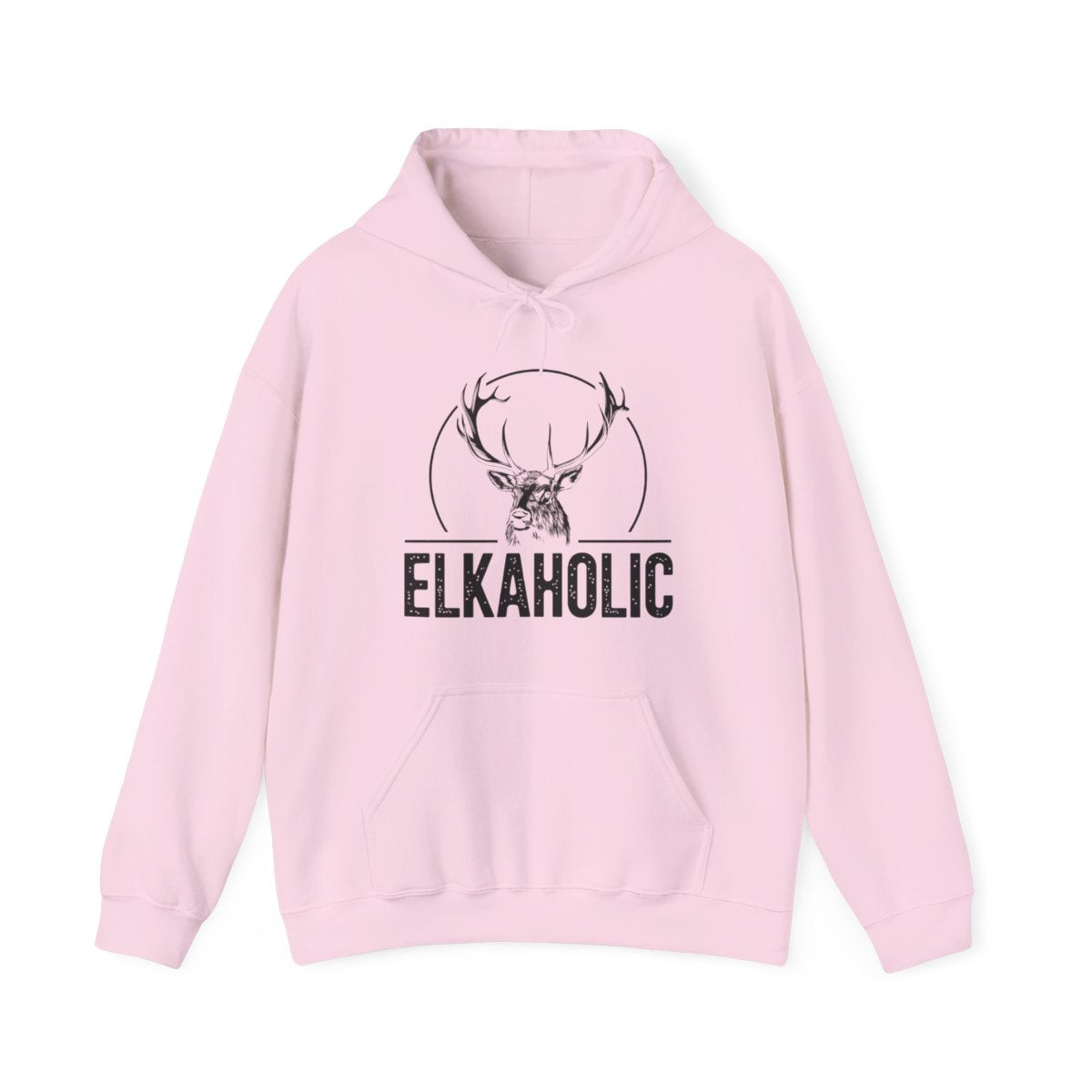 Elkaholic Funny Elk Hunting Outdoor Hoodie - t17a25