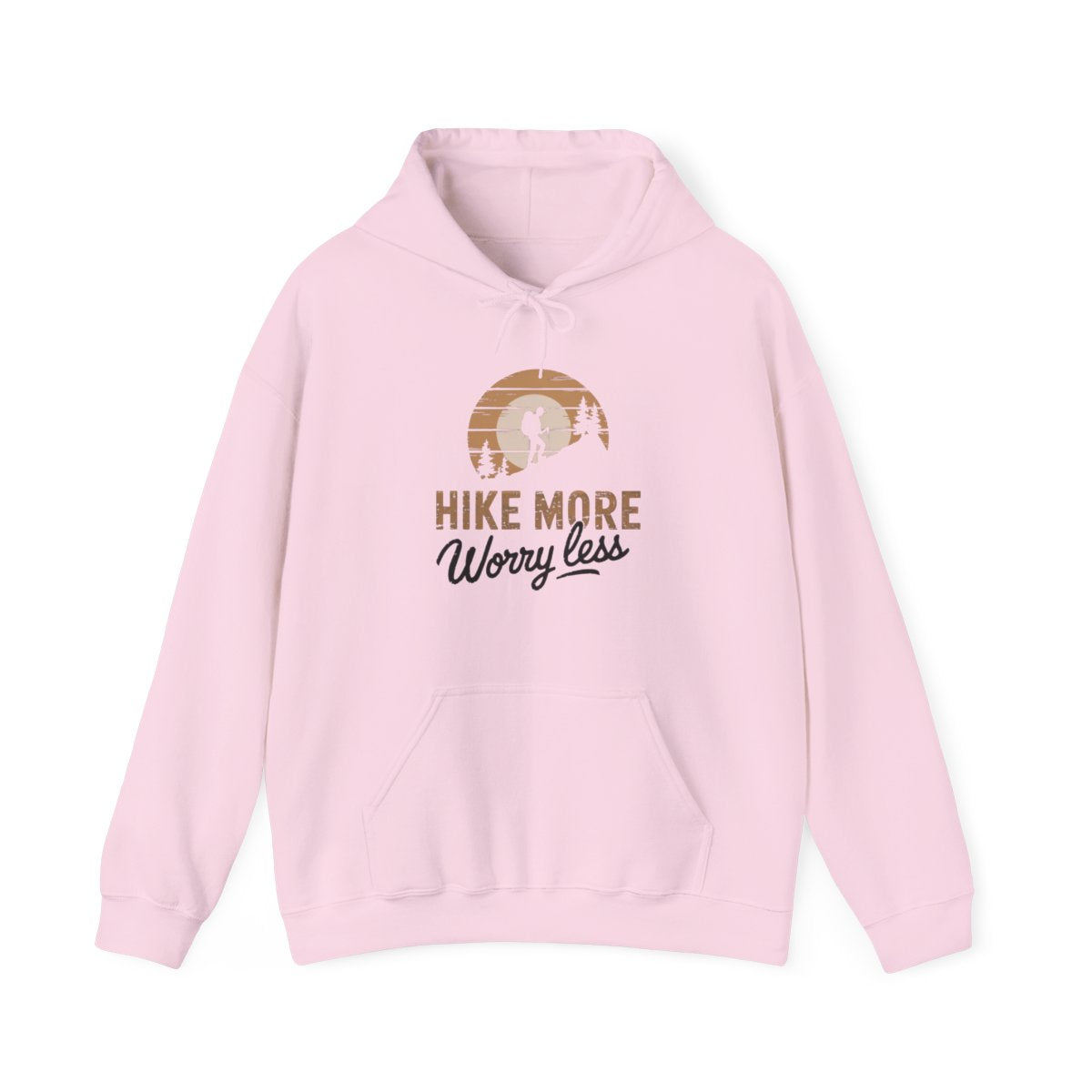 Hike More Worry Less Outdoor Adventure Hoodie - t56a25