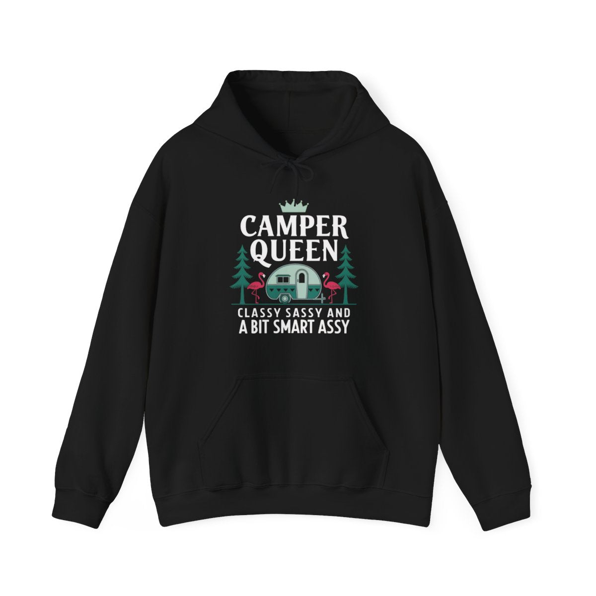 Camper Queen Classy Sassy Smart Assy Camping Hoodie - t129a25