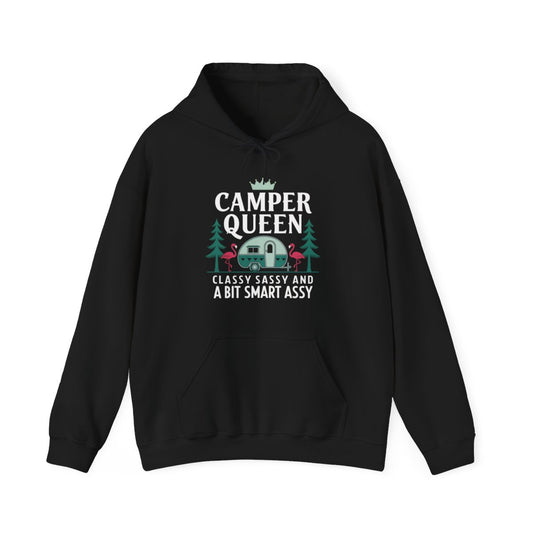 Camper Queen Classy Sassy Smart Assy Camping Hoodie - t129a25