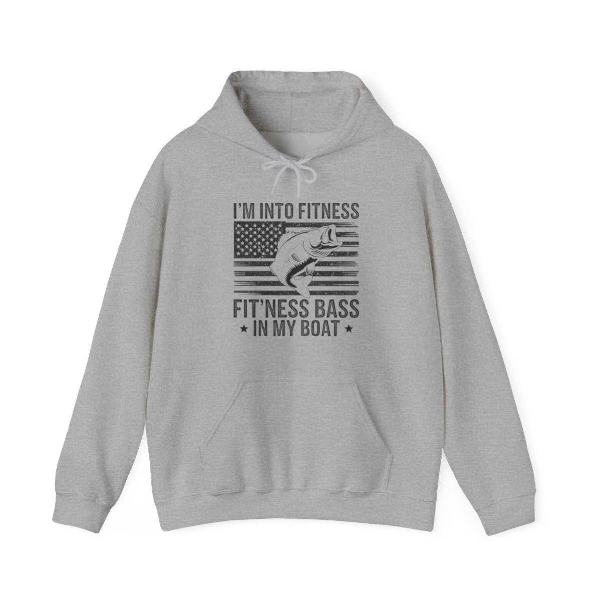 I’m Into Fitness Fit’ness Bass in My Boat Fishing Hoodie - t16a25
