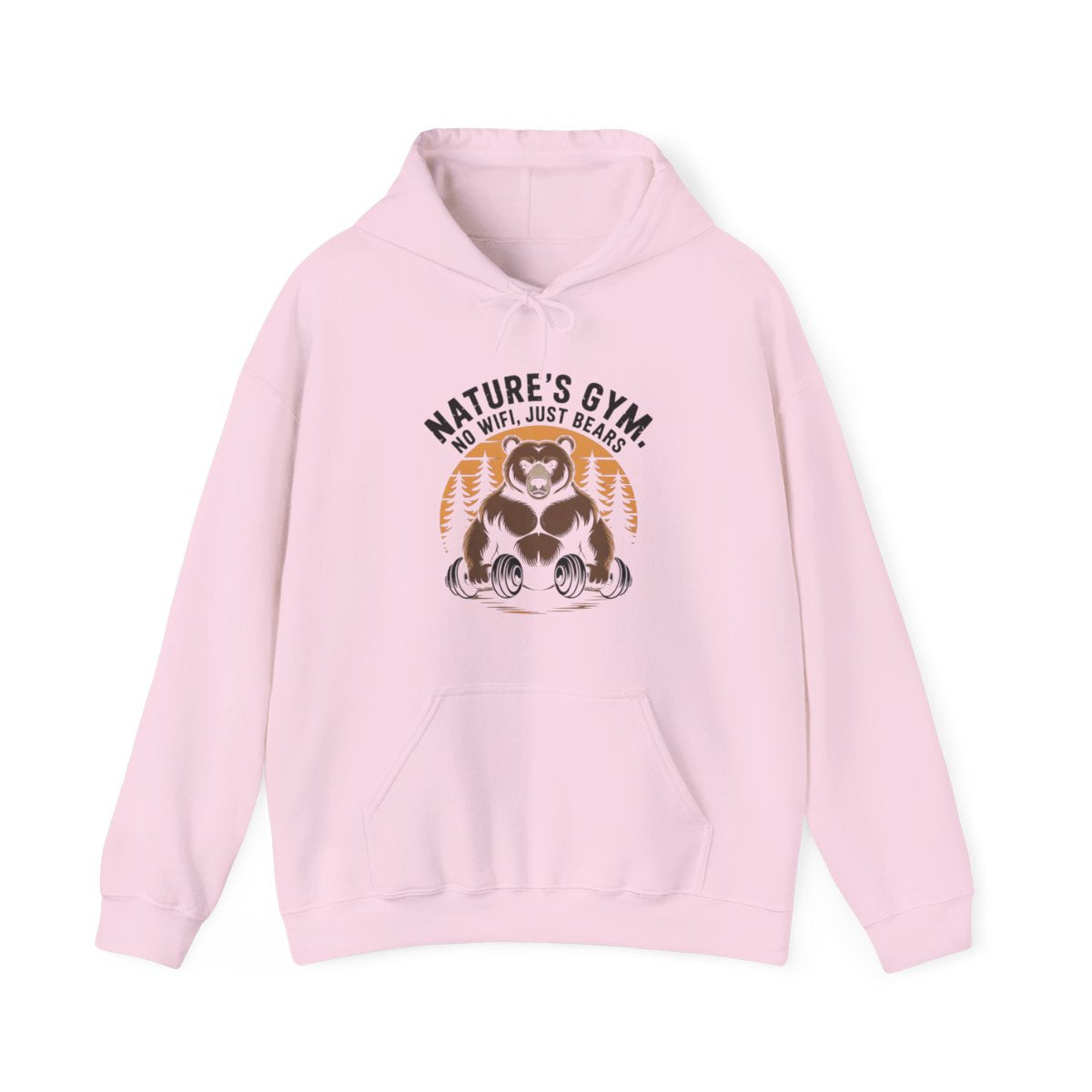 Nature’s Gym No WiFi Just Bears Hiking Hoodie - t173a25