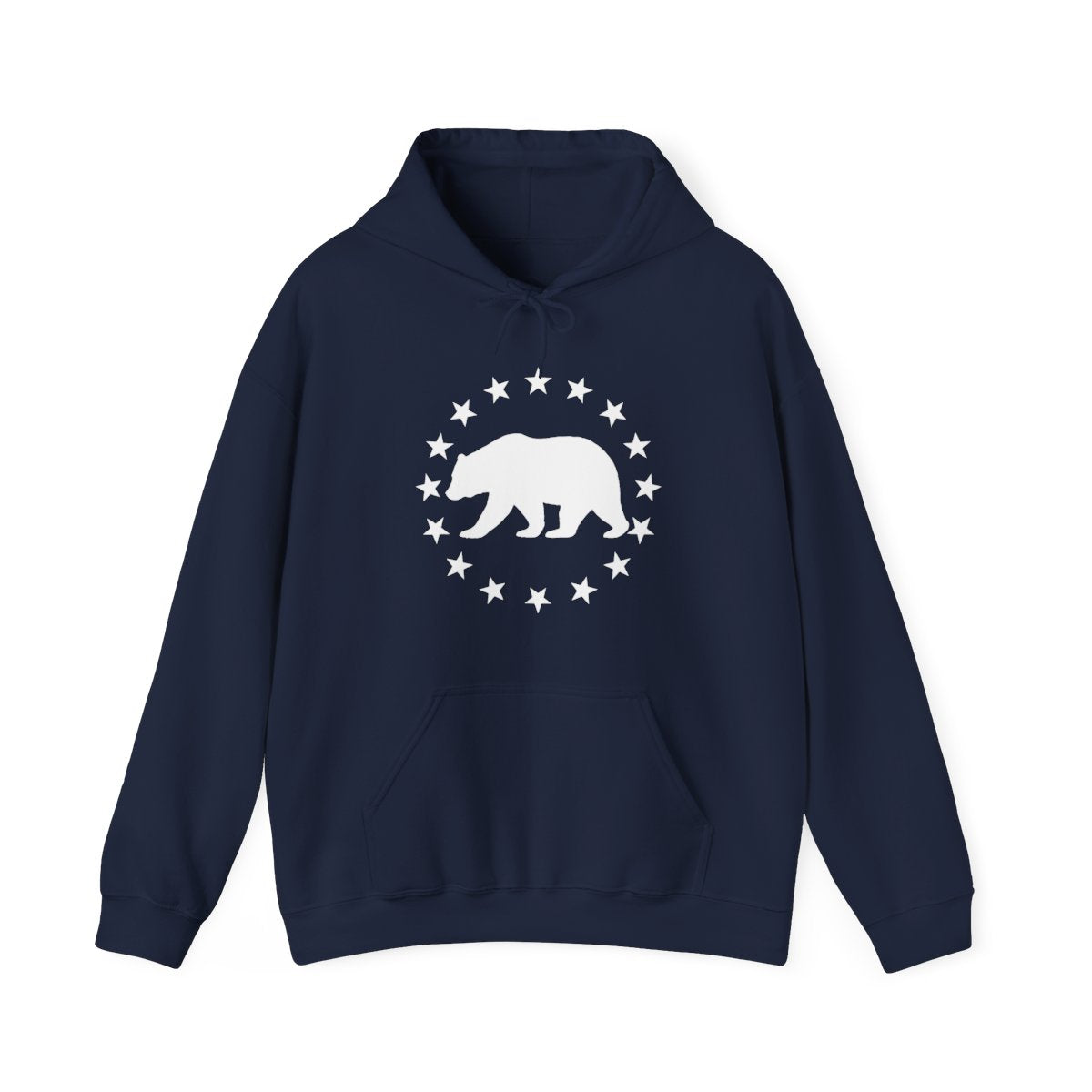 Bear and Stars Patriotic Hoodie for Outdoor Lovers - t427a25