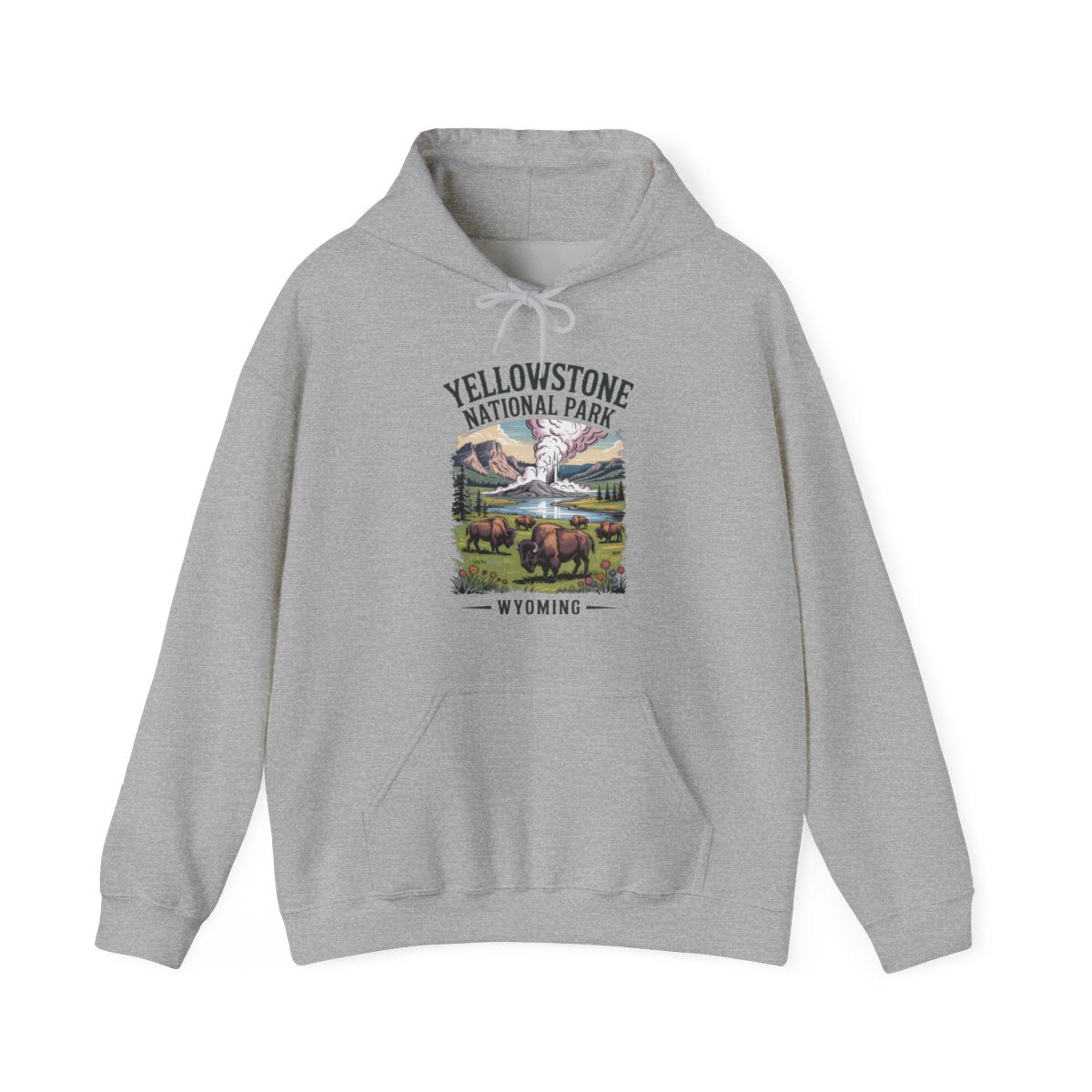 Yellowstone National Park Wyoming Hiking Hoodie - t282a25