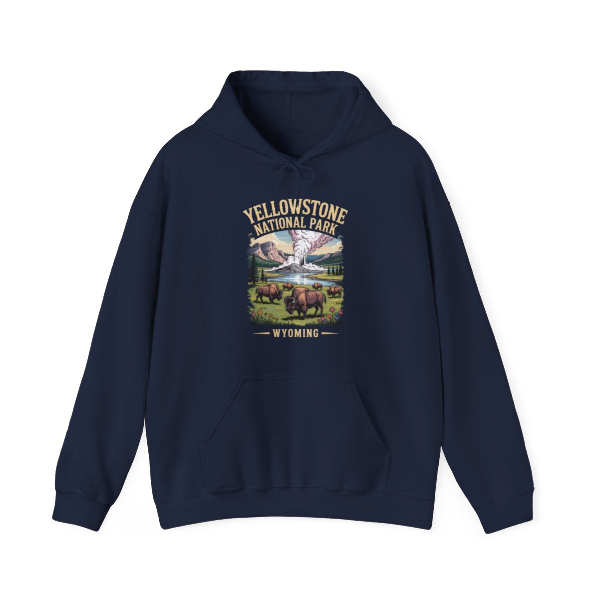 Yellowstone National Park Wyoming Hiking Hoodie - t282a25