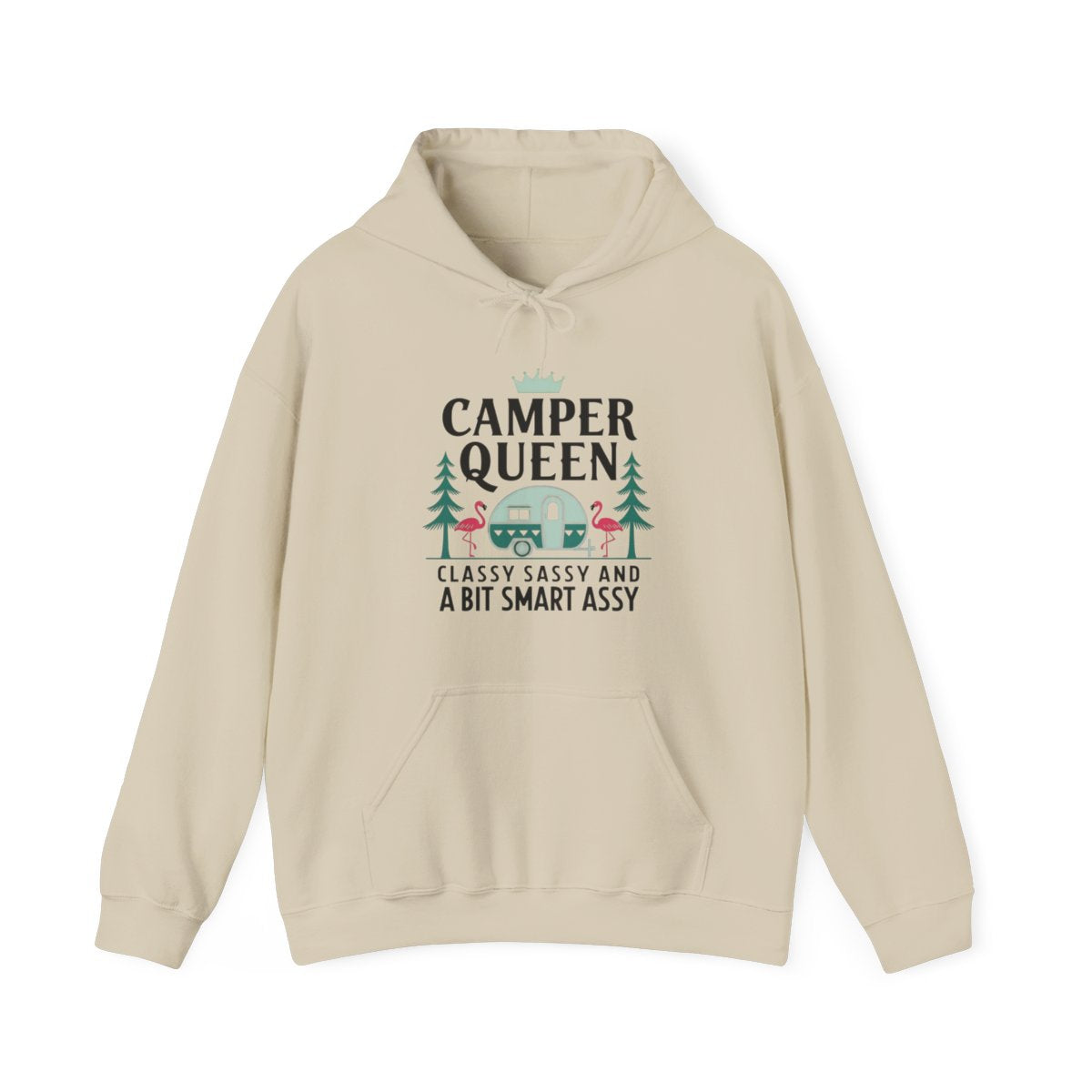Camper Queen Classy Sassy Smart Assy Camping Hoodie - t129a25