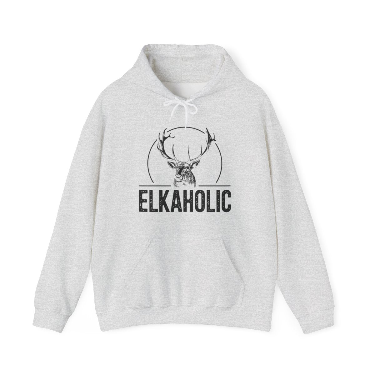 Elkaholic Funny Elk Hunting Outdoor Hoodie - t17a25