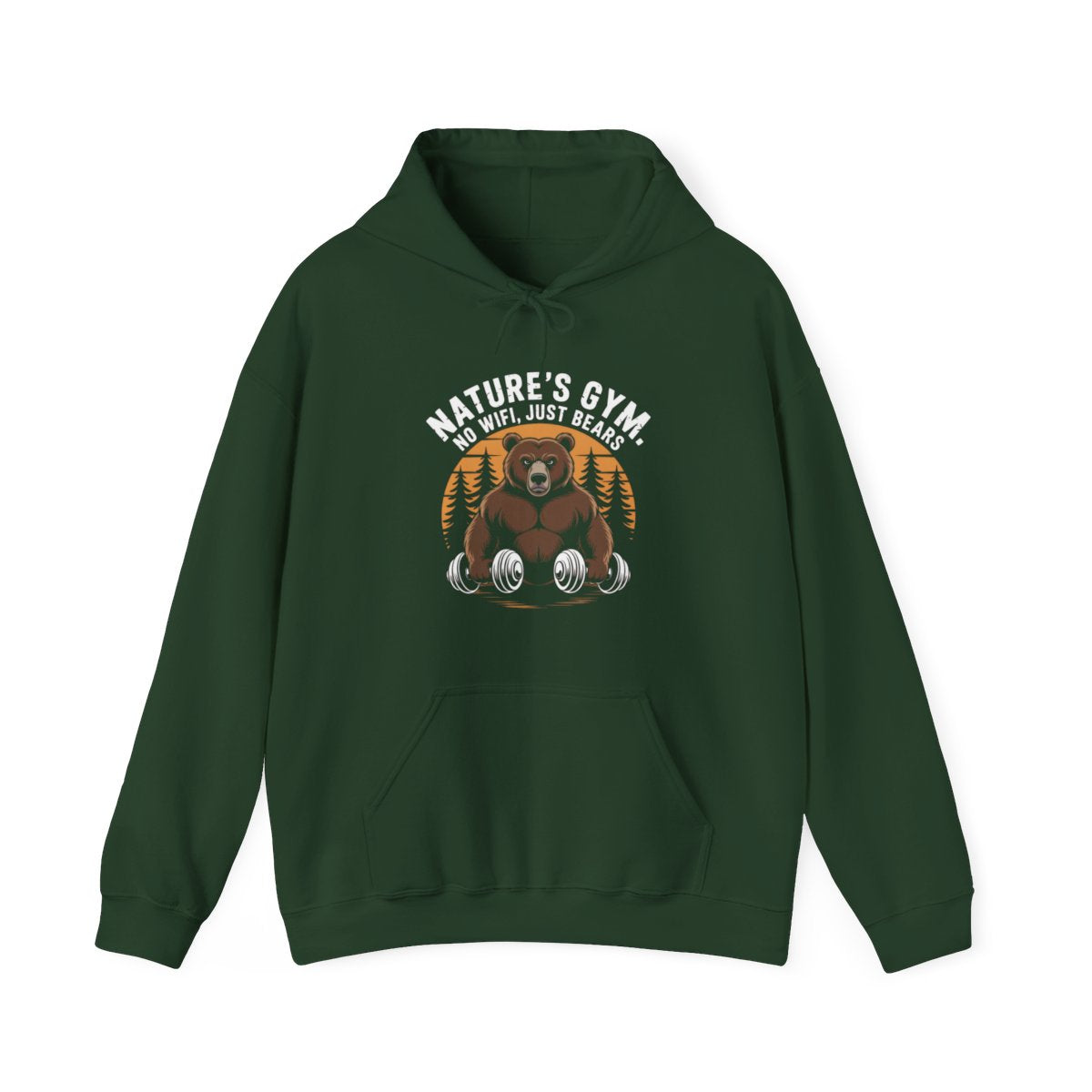 Nature’s Gym No WiFi Just Bears Hiking Hoodie - t173a25