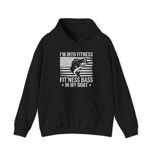 I’m Into Fitness Fit’ness Bass in My Boat Fishing Hoodie - t16a25