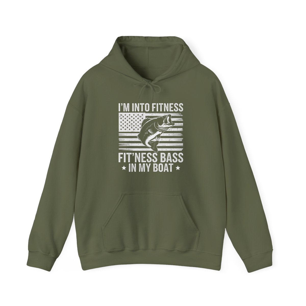 I’m Into Fitness Fit’ness Bass in My Boat Fishing Hoodie - t16a25